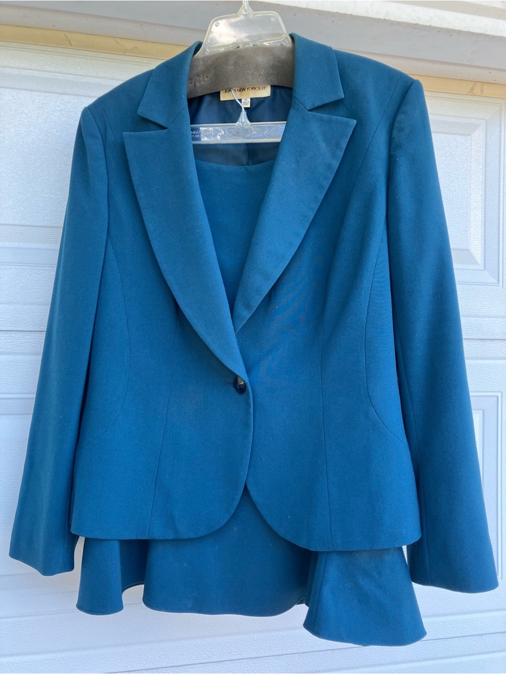 Jones New York Teal Women's Blazer and Pencil Skirt Set
